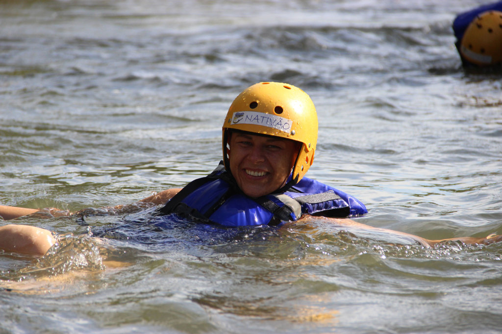 Bianca beim Raften in Jaciara