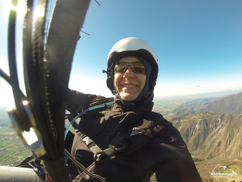 Bianca während eines Fluges