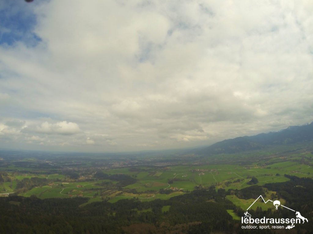 Aussicht vom Blomberg Gleitschirm Startplatz