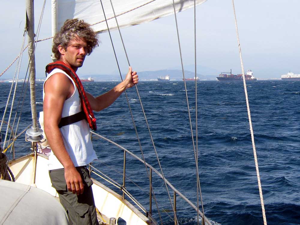 Timo Peters segelt auf Gibraltar