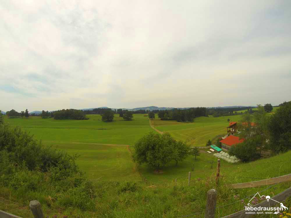 Allgäu Kulisse während der Motorradtour