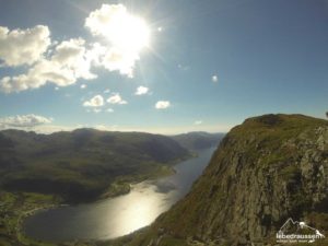 Blick runter nach Stongfjorden