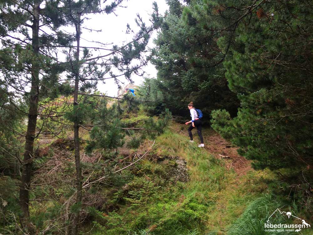 Wandern Zwischenstopp beim Biken