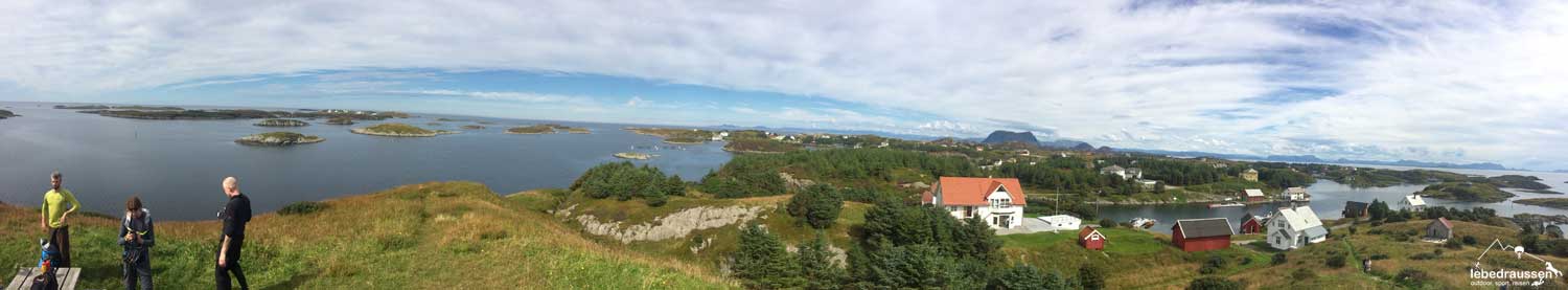 Biken in Norwegen Panoramabild