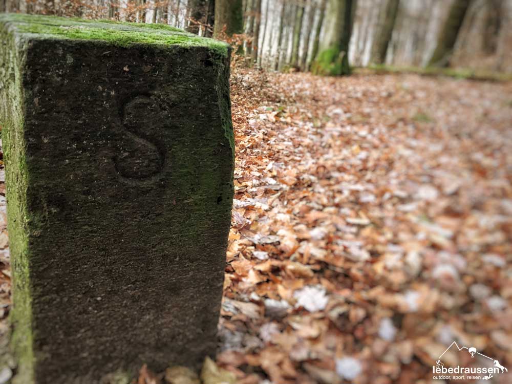 Grenzstein Offizierspfad Saarland