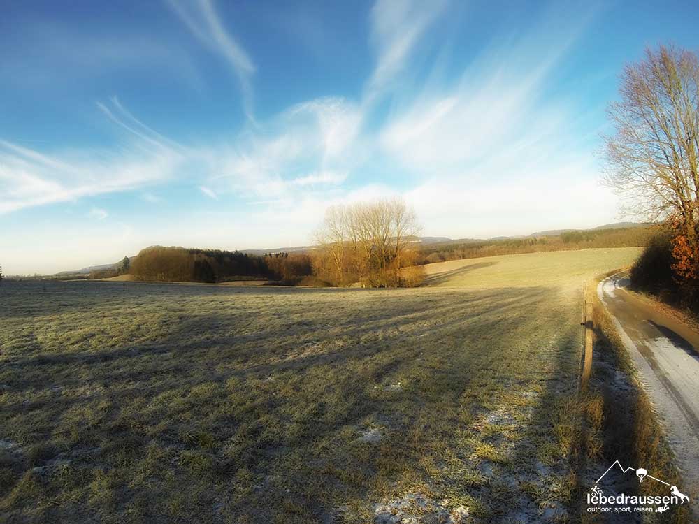 Panorama und Aussicht auf der Wanderung rund um Düppenweiler