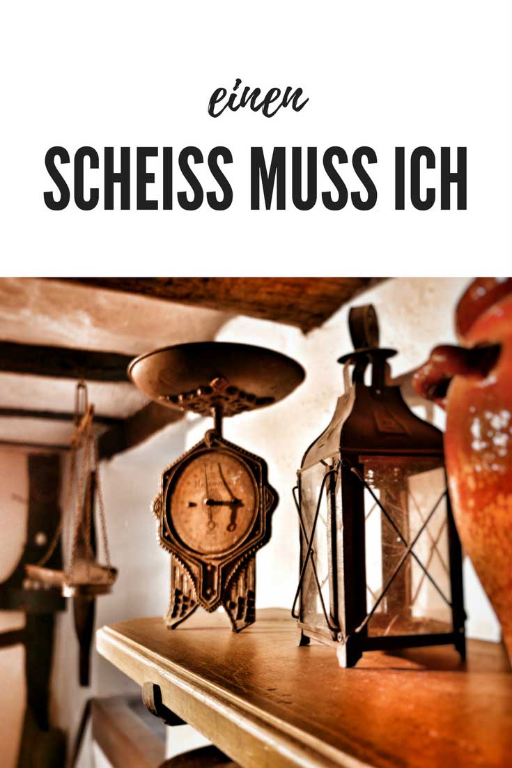 Einen Scheiß muss ich
