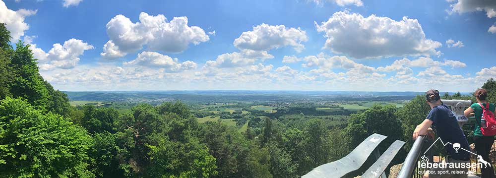 Ausblick am Gipfelkreuz
