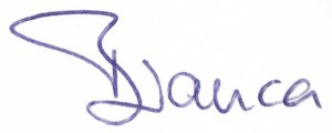 Bianca Name Handschrift