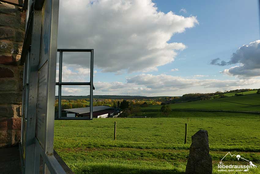 Grenzblickfenster auf der deutschen Seite