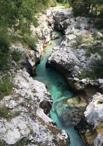 Die große Soča Schlucht