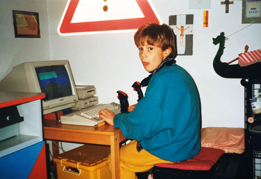 Maurice Ressel am C64